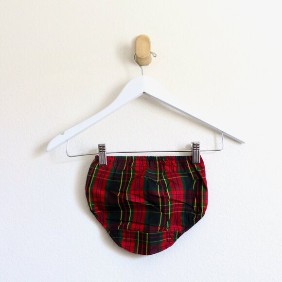 NEW! Ralph Lauren Plaid Tartan Dress with Bloomers Holiday Red Baby 18 Months - Picture 6 of 8